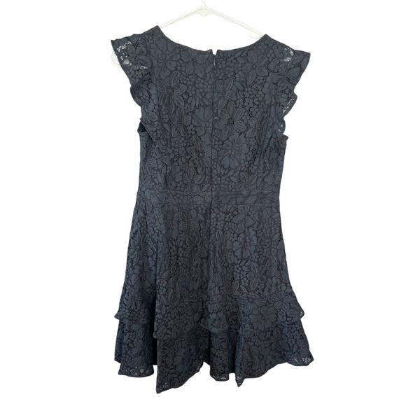 LOFT Blue Dress with Capped Sleeves Size 6P Petites - Picture 2 of 16